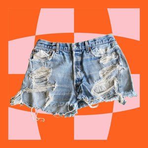 Reworked Vintage Levi's Denim Shorts